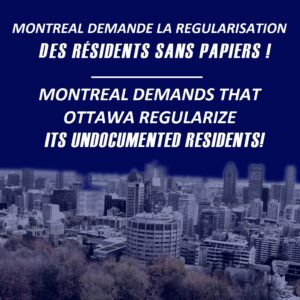 La Ville de Montréal demande la régularisation des migrants sans statut