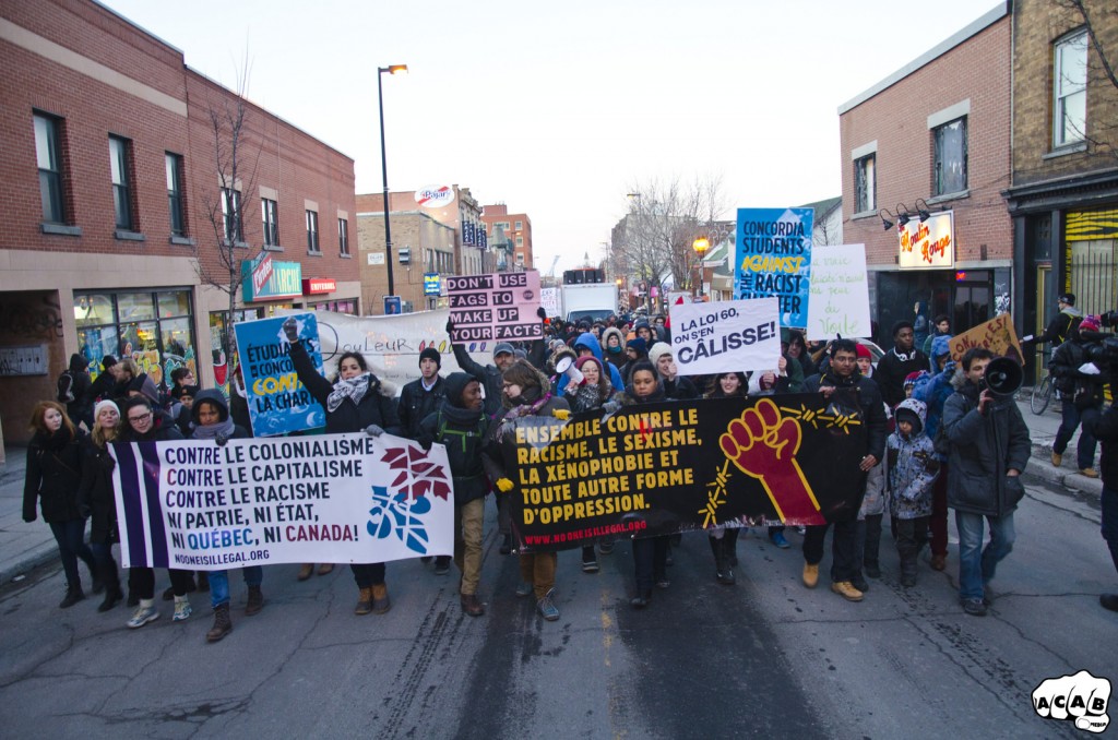 Report-back: Demonstration against colonialism, racism and the Charter (photos, music, media)